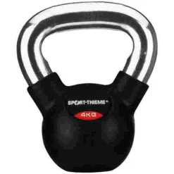 Sport-Thieme Rubber-Coated, Smooth Chrome-Handled Kettlebell -Sports Series 119 0801