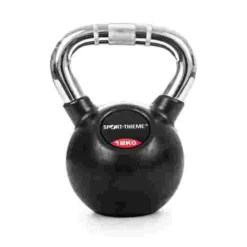Sport-Thieme Rubberised Kettlebell With Chrome Handle -Sports Series 220 1320