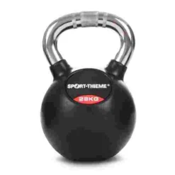 Sport-Thieme Rubberised Kettlebell With Chrome Handle -Sports Series 220 1362