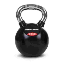Sport-Thieme Rubberised Kettlebell With Chrome Handle -Sports Series 220 1375