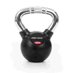 Sport-Thieme Rubberised Kettlebell With Chrome Handle