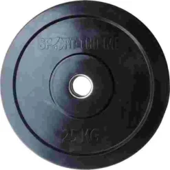 Sport-Thieme "Bumper Plate" Weight Disc, Black -Sports Series 235 4646