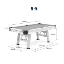 Sportime "Outdoor" Pool Table -Sports Series 350 8116 T02 01