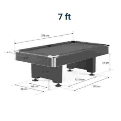 Automaten Hoffmann "Club Pro" In Walnut Pool Table -Sports Series 360 9200 T02 v01
